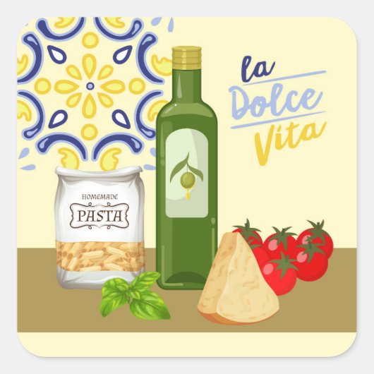 イタリアン生活市場 スクエアシール (正面)