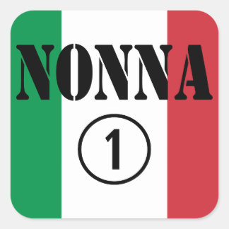 イタリアン祖母:Nonna Numero Uno スクエアシール