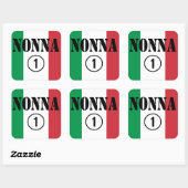 イタリアン祖母:Nonna Numero Uno スクエアシール (シート)