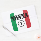 イタリアン祖母:Nonna Numero Uno スクエアシール (封筒)