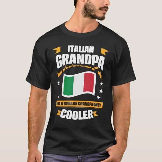 イタリアン祖父おもしろい爺 Tシャツ (正面)