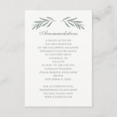 イタリアン結婚の宿泊シンプル詳細 エンクロージャーカード (正面)