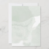 イタリアン結婚の庭の台本の水色オリーブ 招待状 (裏面)