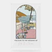 イタリアン結婚歓迎 アクリルサイン (正面)