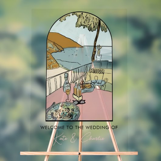 イタリアン結婚歓迎 アクリルサイン (ニュートラル)