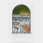 イタリアン結婚歓迎 アクリルサイン (正面)