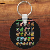 イタリアン脳腐イタリアン病おもしろいミーム キーホルダー (正面)