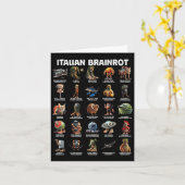 イタリアン脳腐イタリアン病おもしろいミーム_1 カード (黄色い花)