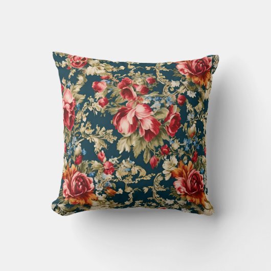 イタリアン華花葉類 クッション (正面)