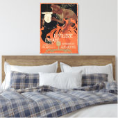 イタリアン蒸留所ヴィンテージアールヌーボー酒 キャンバスプリント (インサイチュ (寝室))