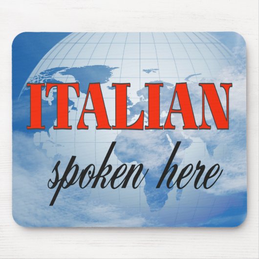 イタリアン話ここ マウスパッド (正面)