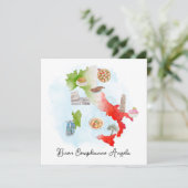 イタリアン誕生日カードハッピーバースデーイタリアの願い カード (スタンド正面)