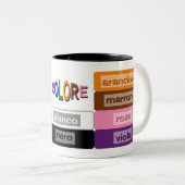 イタリアン語彙カラー先生 ツートーンマグカップ (正面右)