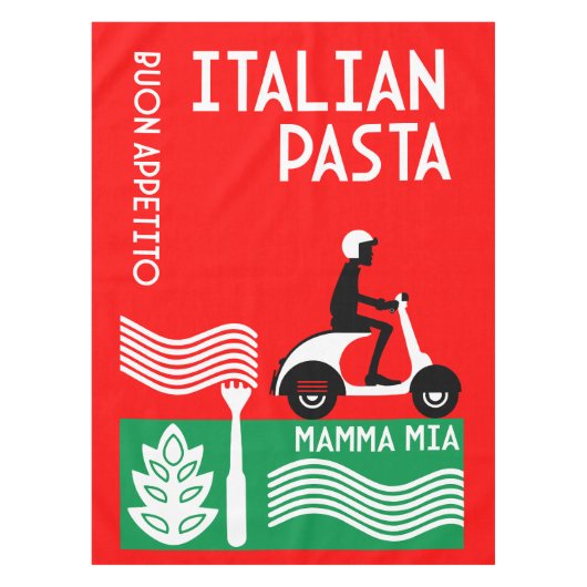 イタリアン調理師 テーブルクロス (正面)