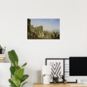 イタリアン踊り、ネープル、1836年 ポスター (ホームオフィス)