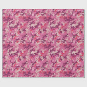 イタリアン迷彩柄おもしろいパークピンクユニークカーゴパターン ラッピングペーパー (フラット)