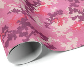 イタリアン迷彩柄おもしろいパークピンクユニークカーゴパターン ラッピングペーパー (ロールコーナー)