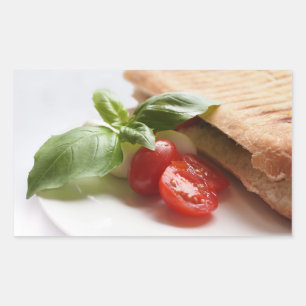 イタリアン食品長方形シール 長方形シール