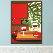 イタリアン食 キャンバスプリント (インサイチュ (ウッドフロア))