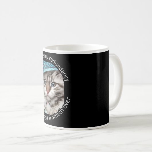 イタリアン高級猫グラデーション: コーヒーマグカップ (正面右)