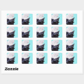 イタリアン黒猫シェフ スクエアシール (シート)