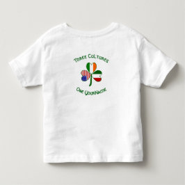 イタリアン アイリッシュ アメリカン シャムロック フラグ パーソナライズド トドラーTシャツ