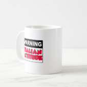 イタリアン・アティテュード注意 マグカップ (正面左)