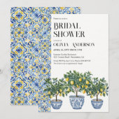 イタリアン ウェディング シャワー レモンの木 招待状 (正面/裏面)