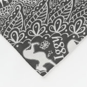 イタリアン・グレーハウンドのプリントのフリースブランケット、間抜けなIggy フリースブランケット (角)