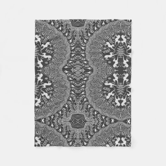 イタリアン・グレーハウンドのプリントのフリースブランケット、間抜けなIggy フリースブランケット (正面)