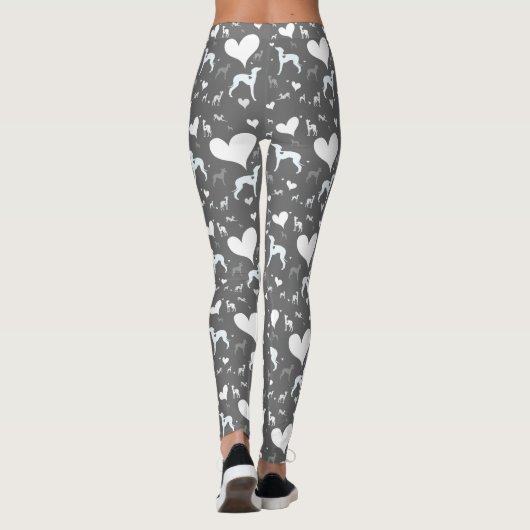 イタリアン・グレーハウンドのレギンスのLularoe犬のズボン レギンス (裏面)