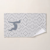 イタリアン・グレーハウンドの浴室手のゲストタオル ハンドタオル (ハンドタオル)