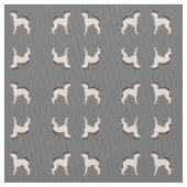 イタリアン・グレーハウンドの生地 ファブリック (クローズアップ)