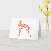 イタリアン・グレーハウンド カード (黄色い花)