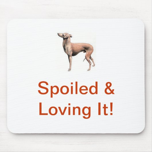 イタリアン・グレーハウンド マウスパッド (正面)