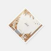 イタリアン コーヒー ソレント カジュアル ブライダル シャワー スタンダードカクテルナプキン (角)