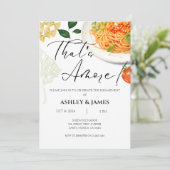 イタリアン　ザッツアモーレ　エンゲージメント　カジュアルパスタ 招待状 (スタンド正面)