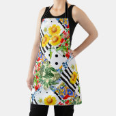 イタリアン,シシリアのアート,継ぎはぎ,夏の花 エプロン (インサイチュ)