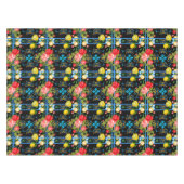 イタリアン，シチリア，フローラ，マジョリカパターン テーブルクロス (正面(横))