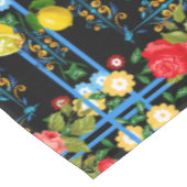 イタリアン，シチリア，フローラ，マジョリカパターン テーブルクロス (アングル)