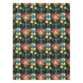 イタリアン，シチリア，フローラ，マジョリカパターン テーブルクロス (正面)