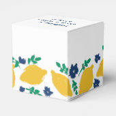 イタリアン シトラス レモン 手描き ウェディング フェイバーボックス (裏面サイド)