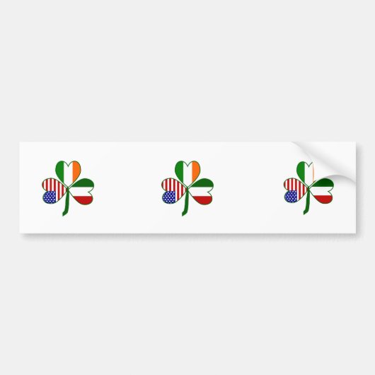 イタリアン シャムロック バンパーステッカー (正面)