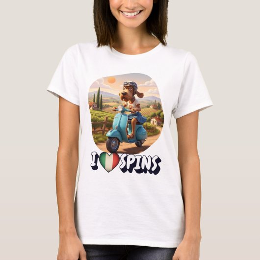 イタリアン・スピノーネがかっこいい Tシャツ (正面)