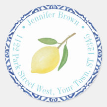 イタリアン テーマの夏のウェディング レモン 返信住所