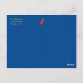 イタリアン テーマ レモン 赤 白 青 招待状 50周年 (裏面)