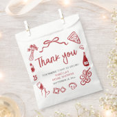 イタリアン ハンドドローンピザ サンクス プライズシャワー フェイバーバッグ (クリップ留めされた状態)