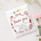 イタリアン ハンドドローンピザ サンクス プライズシャワー フェイバーバッグ (封をした状態)