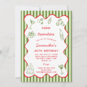 イタリアン・パスタディナー　20歳の誕生日パーティー　30th 招待状 (正面)