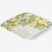 イタリアン フラワー ブライダル シャワー ペーパー プレート (傾斜あり)